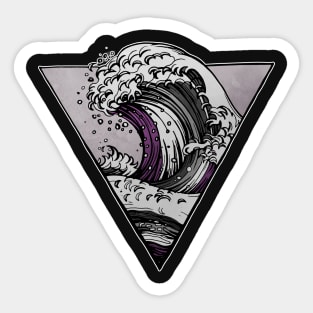 Asexual LGBT Wave Sticker